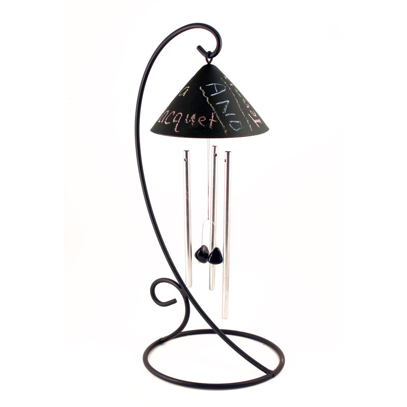 Sunblossom Solar Gifts LLC Chalkboard Solar Powered Indoor Wind Chime