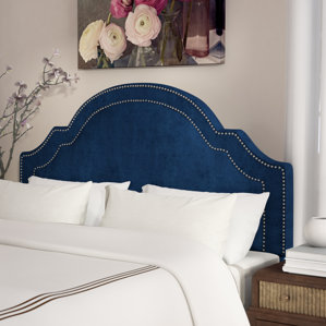 Konnor Velvet Upholstered Panel Headboard by Willa Arlo Interiors