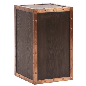 Cretien Stained Pedestal Table by World Menagerie