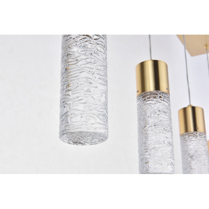 Orren Ellis Gosselin 5 Light Kitchen Island Linear Led Pendant