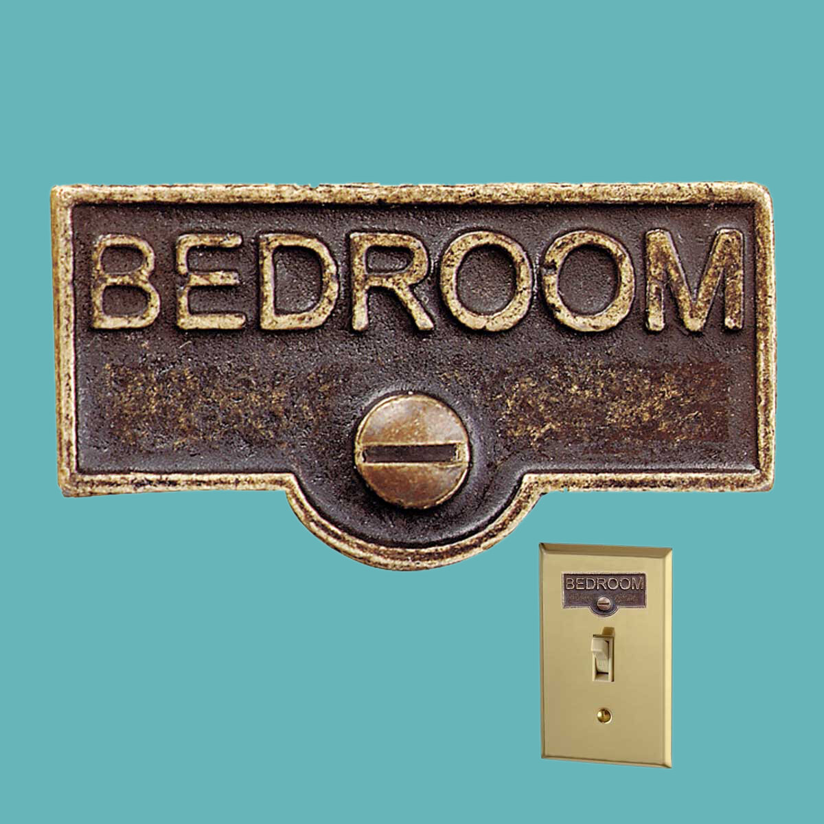 Bedroom Name Signs Labels Switch Plate Tag