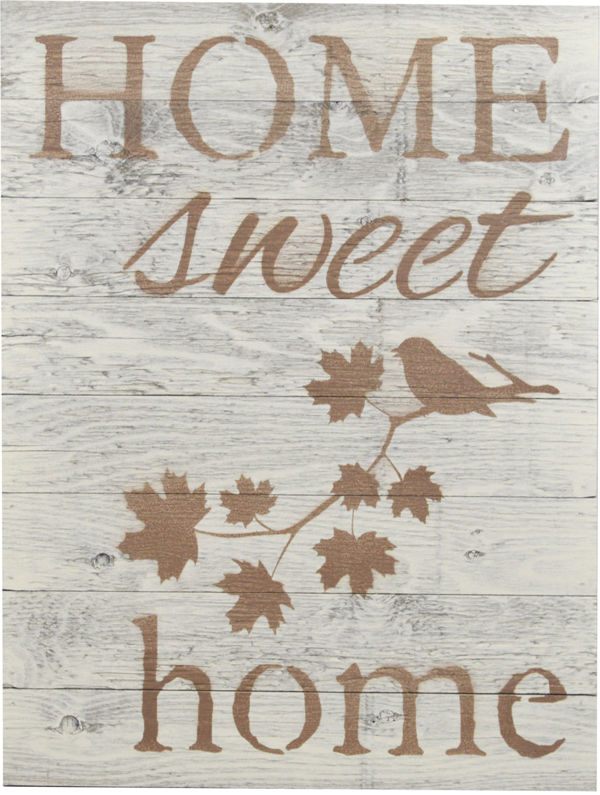 Firesidehome Home Sweet Wooden Pallet Sign Wall Décor Firesidehome Home Sweet Wooden Pallet Sign Wall Décor Reviews Wayfair