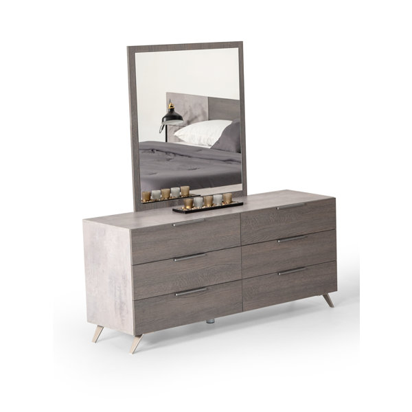 Xenia 6 Drawer Dresser With Mirror By Brayden Studio by Brayden Studio 2020 Coupon