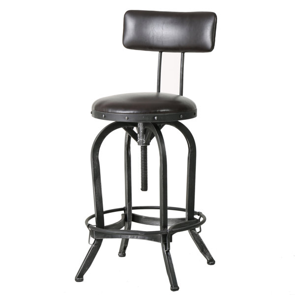 Oria Adjustable Height Swivel Bar Stool by Trent Austin Design