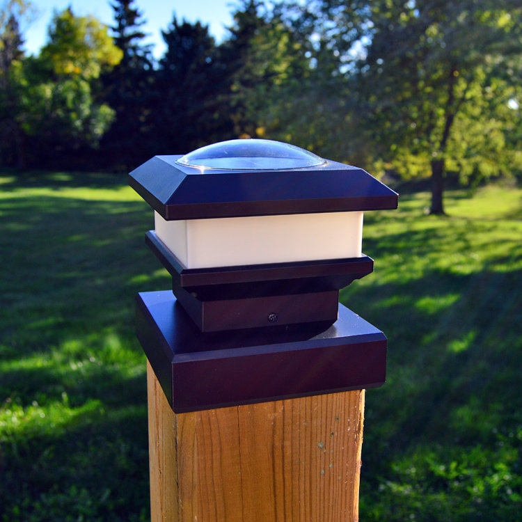 Free-light Solar PCL 6x6 5 Light LED Fence Post Cap ...