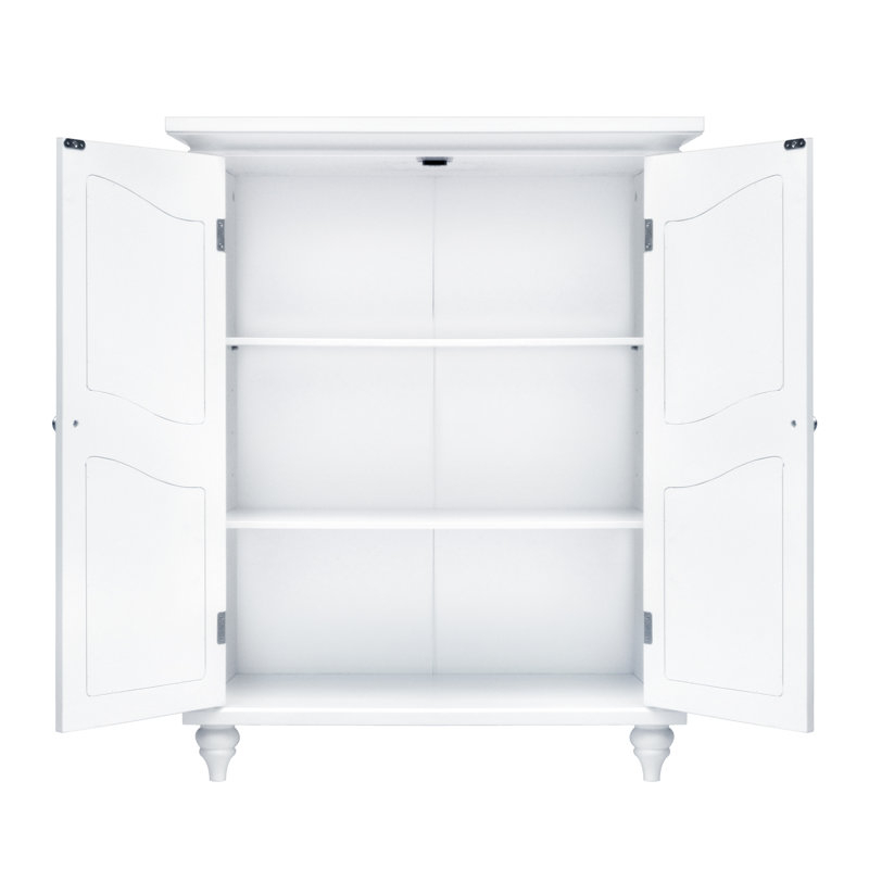 Charlton Home Ione 27 W X 34 H X 13 75 D Free Standing Bathroom Cabinet Reviews Wayfair