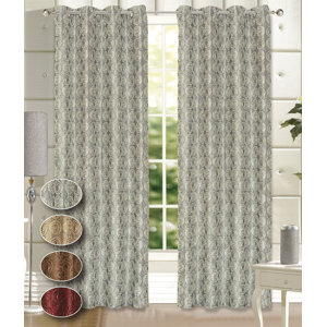 Twilight Geometric Room Darkening Grommet Panel Pair (Set of 2)