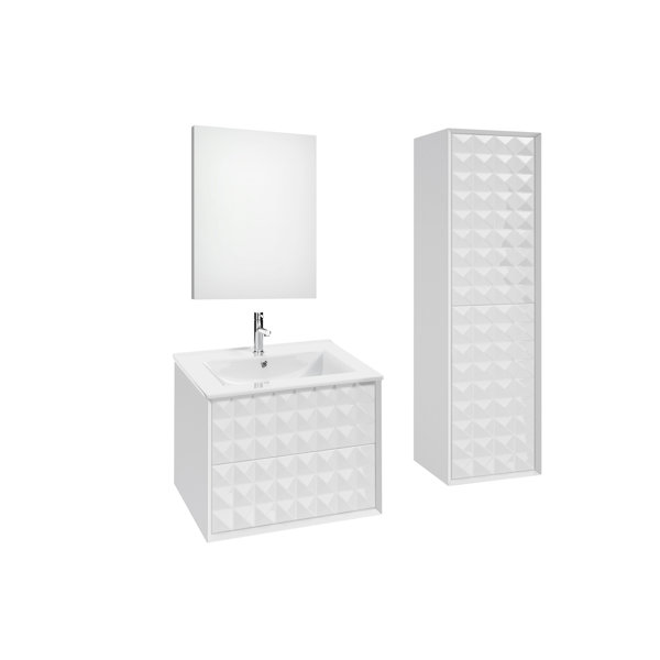 Jager 35.3 Single Bathroom Vanity Set with Mirror by Orren Ellis