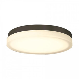 Modern Contemporary Flush Mount Drum Light Allmodern Clack 1 Light Led Flush Mount