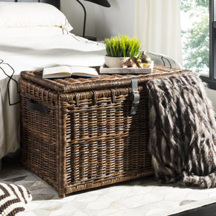 White Wicker Storage Trunk Wayfair Quickview