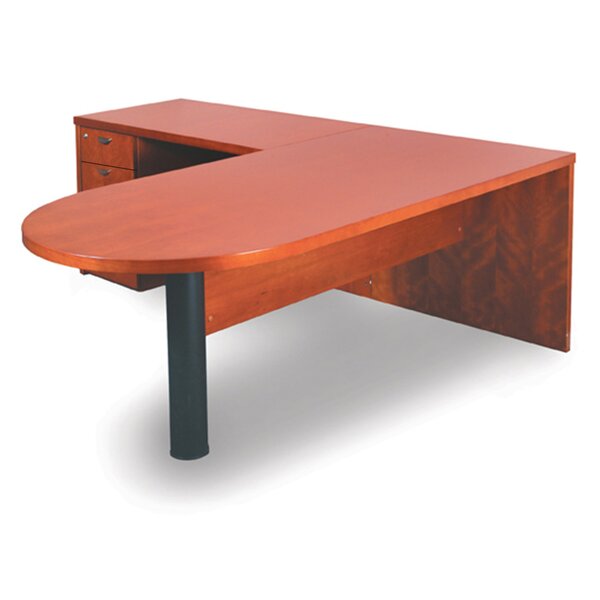 Mira Series Reversible L Shape Executive Desk By Mayline Group