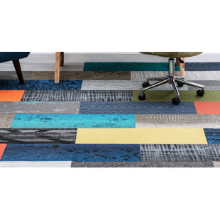 Padding Attached Carpet Tile Wayfair Diy 12 X 36 Carpet Tile In Orted