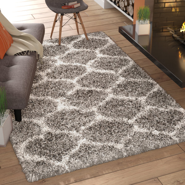 Elizabeth Street Gray/Ivory Area Rug by Wrought Studio