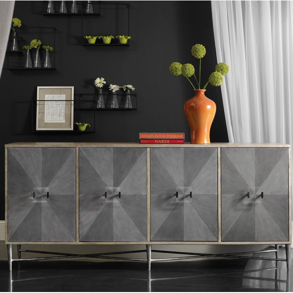 Melange Zola 4-Door Credenza by Hooker Furniture