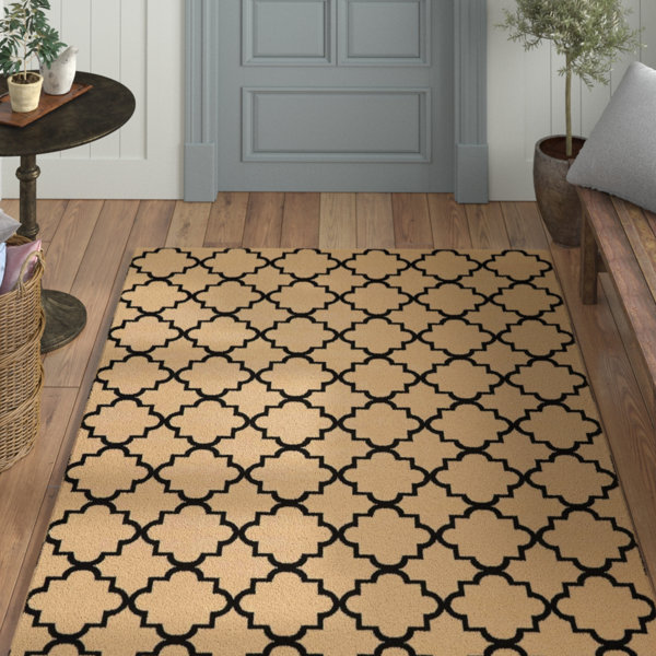 Longmont Cream/Black Indoor Area Rug by Laurel Foundry Modern Farmhouse