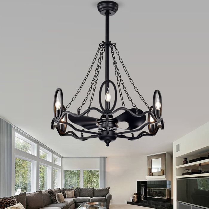 Williston Forge 29 Weiss Industrial 3 Blade Ceiling Fan With