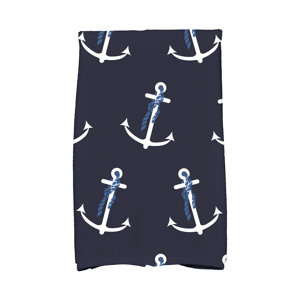 Bridgeport Anchor Whimsy Print Hand Towel