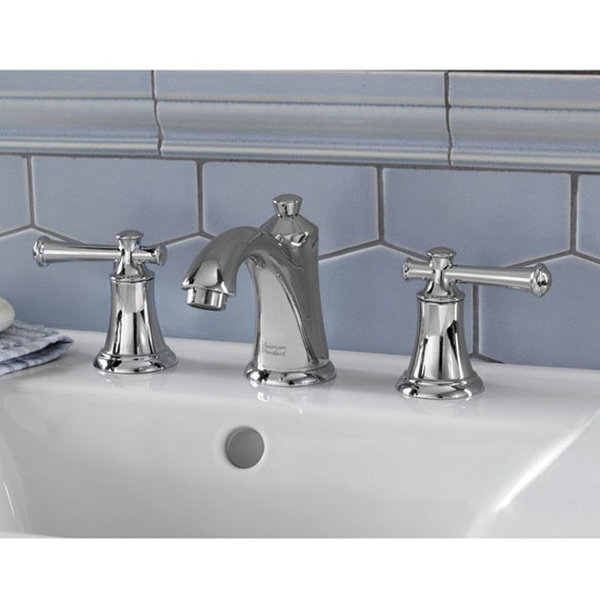 Portsmouth Widespread Bathroom Faucet with Drain Assembly by American Standard