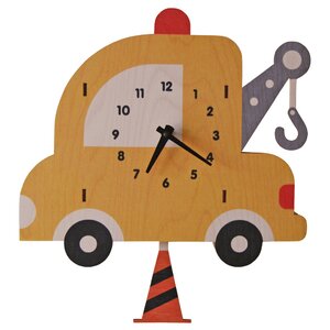 Tow Truck Pendulum Wall Clock