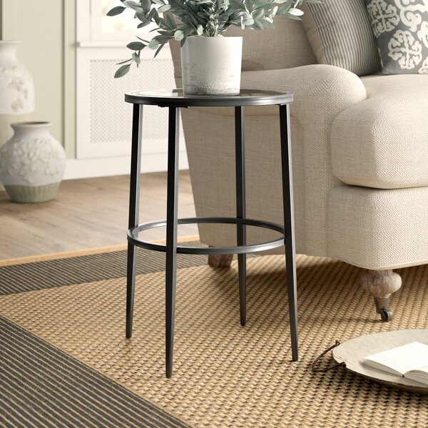 Harlow Glass Top End Table By Birch Lane™ Heritage