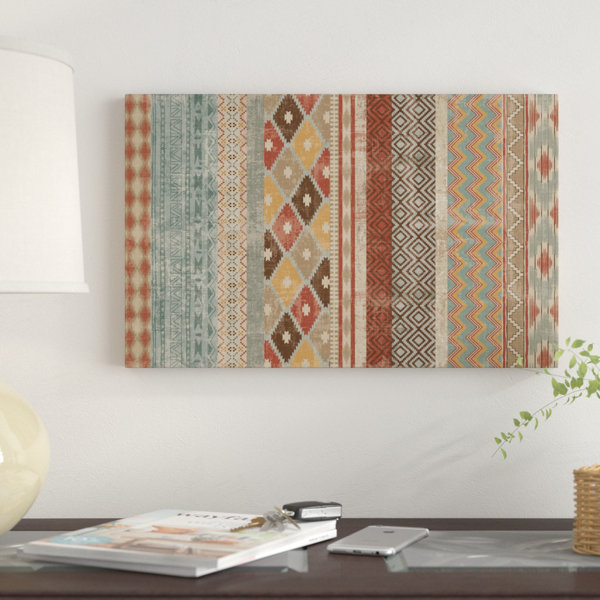 Winston Porter Southwestern Stripe Multi Panel I Ii Acrylic