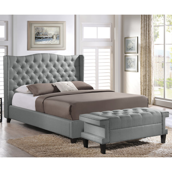 Licata Upholstered Platform Bed And Bench Set By Rosdorf Park Modern