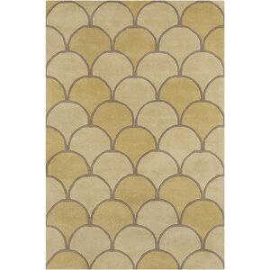 Willa Hand Tufted Wool Gold/Yellow Area Rug