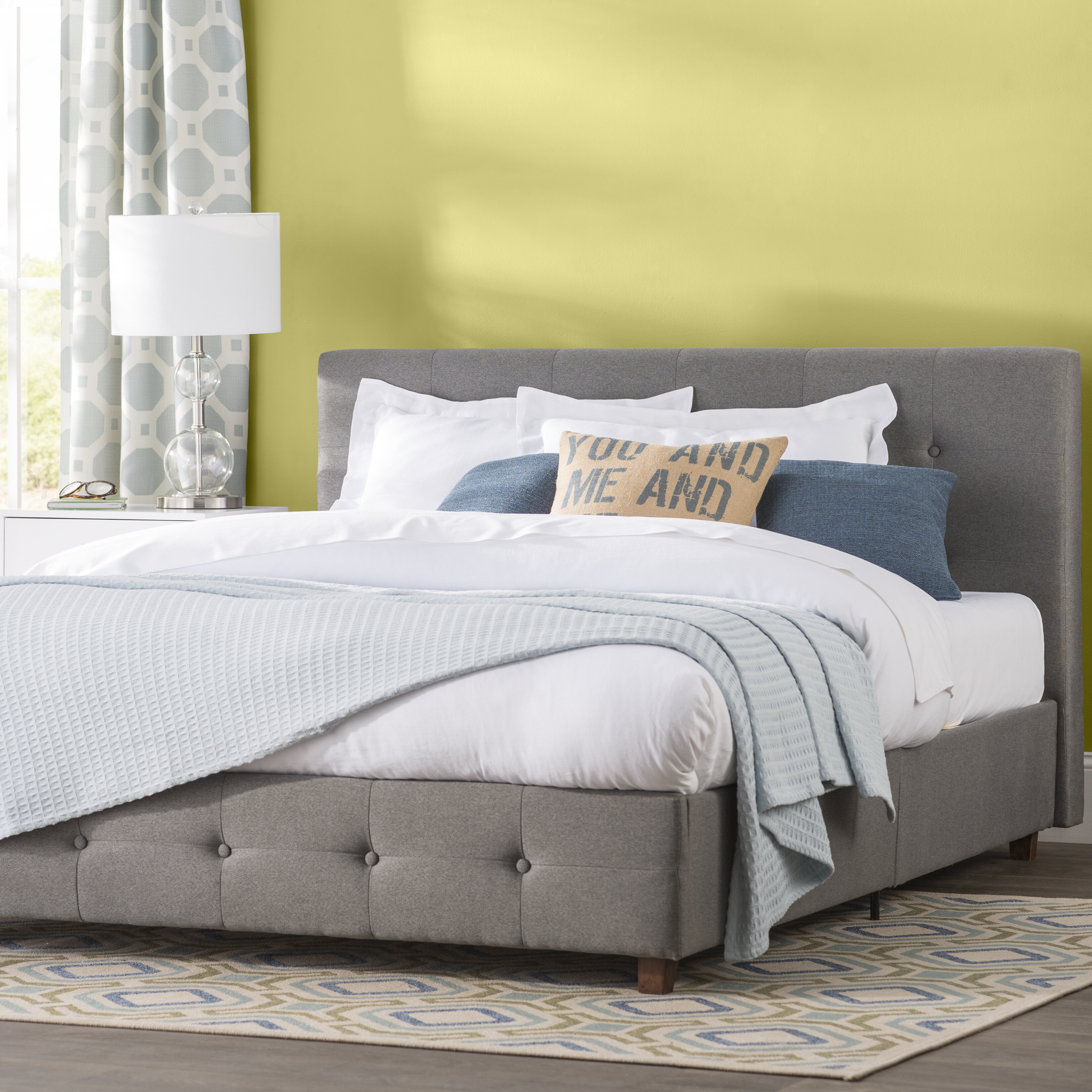 Andover Mills Amherst Upholstered Platform Bed Reviews Wayfair