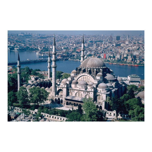 Mosque in Istanbul 2.25m x 3.36m Textured Matt Peel & Stick Wall Mural East Urban Home
