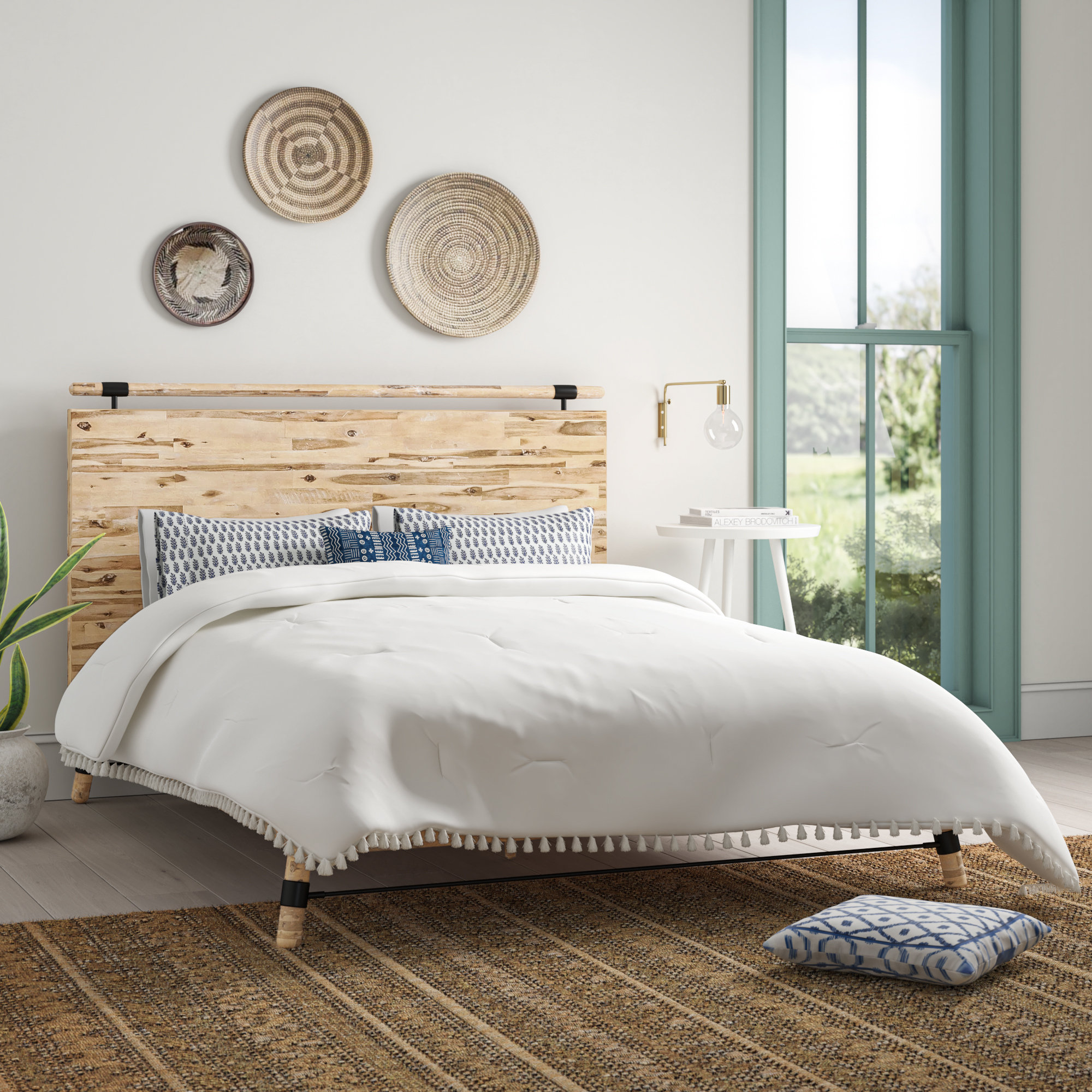 Ailish Solid Wood Low Profile Platform 