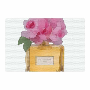 Oriana Cordero Eau De Parfum V3 Pink/Gold Area Rug