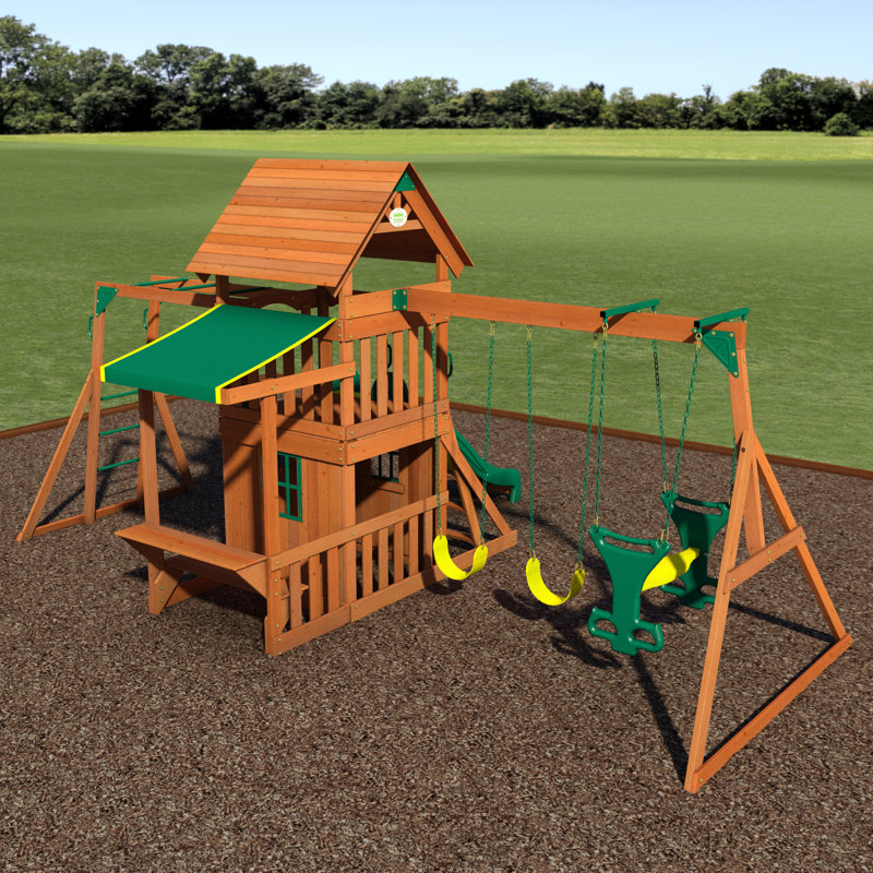 Backyard Discovery Saratoga Swing Set Reviews Wayfair