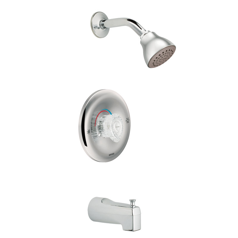 Moen Chateau Tub And Shower Faucet Trim With Knob Handle And Posi