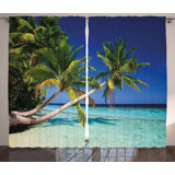 Tropical Print Curtains Wayfair