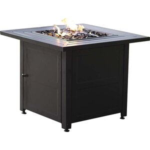 Slatted Propane Fire Pit Table