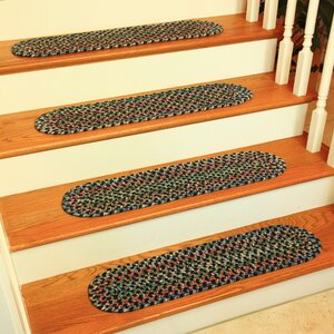 Cressa Navy Indoor/Outdoor Stair Tread (Set of 13)