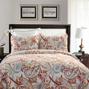 Orange Paisley Bedding You Ll Love In 2020 Wayfair