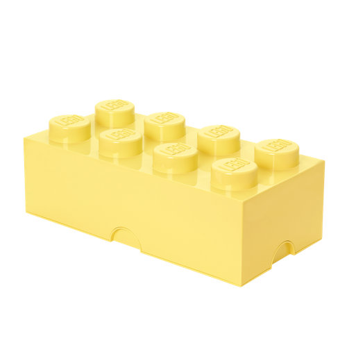 Yellow The Lego Storage Brick Toy Box 2 Knob
