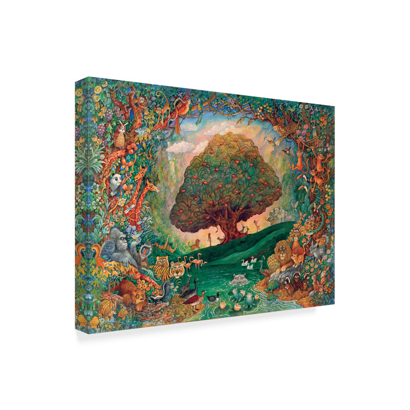Trademark Art Tree Of Knowledge Acrylic Painting Print On Wrapped Canvas Wayfair