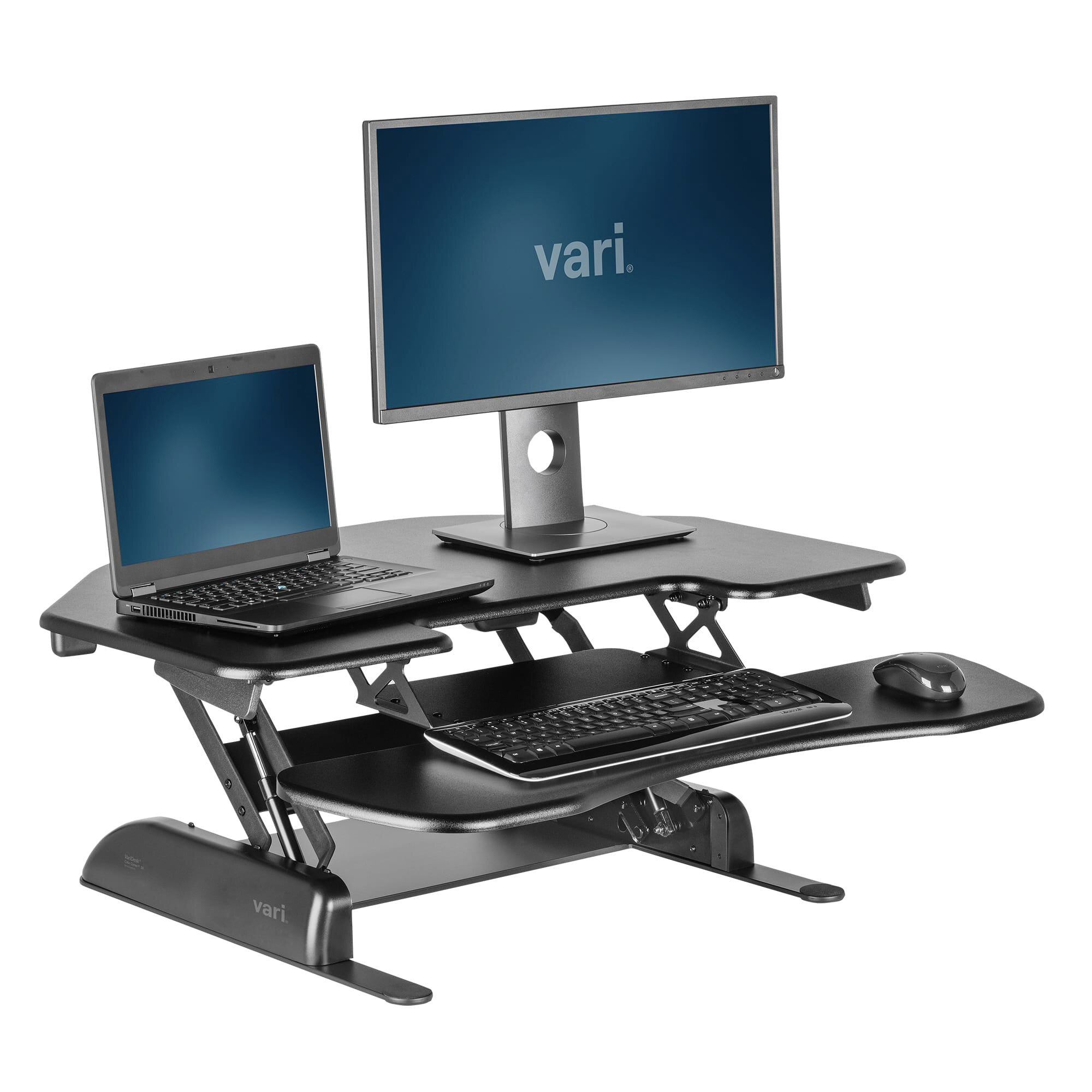 Varidesk Cube Corner Height Adjustable Standing Desk Converter