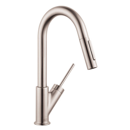 Axor Starck Pull Down Single Handle Kitchen Faucet Reviews Wayfair