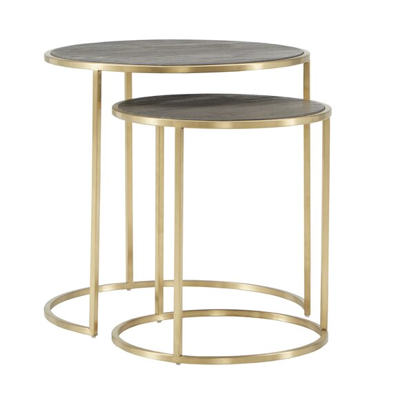 Dupont 2 Piece Nesting Tables By Everly Quinn