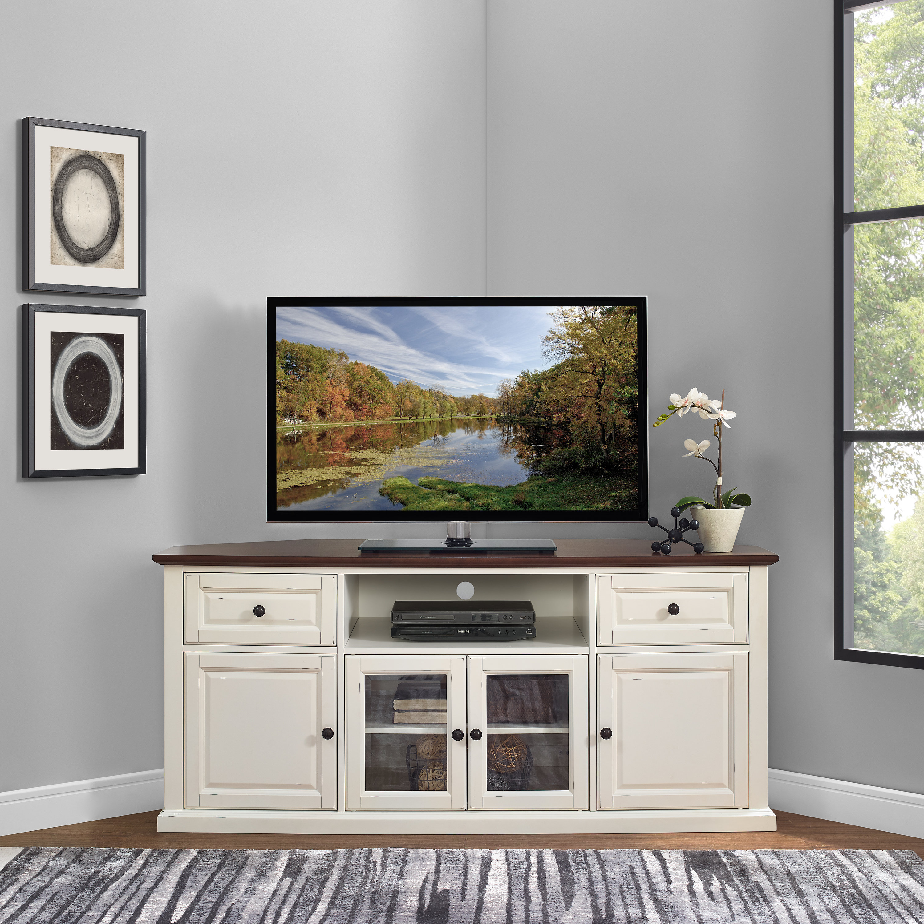 Whittiker Corner Tv Stand For Tvs Up To 60 Inches Reviews Joss