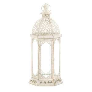 Graceful Iron and Glass Lantern