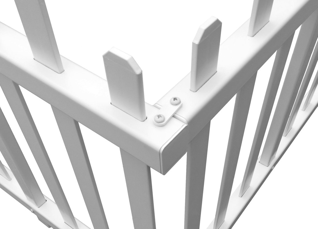 Zippity Outdoor Products 30 in. x 58 in. Madison No Dig Vinyl Picket