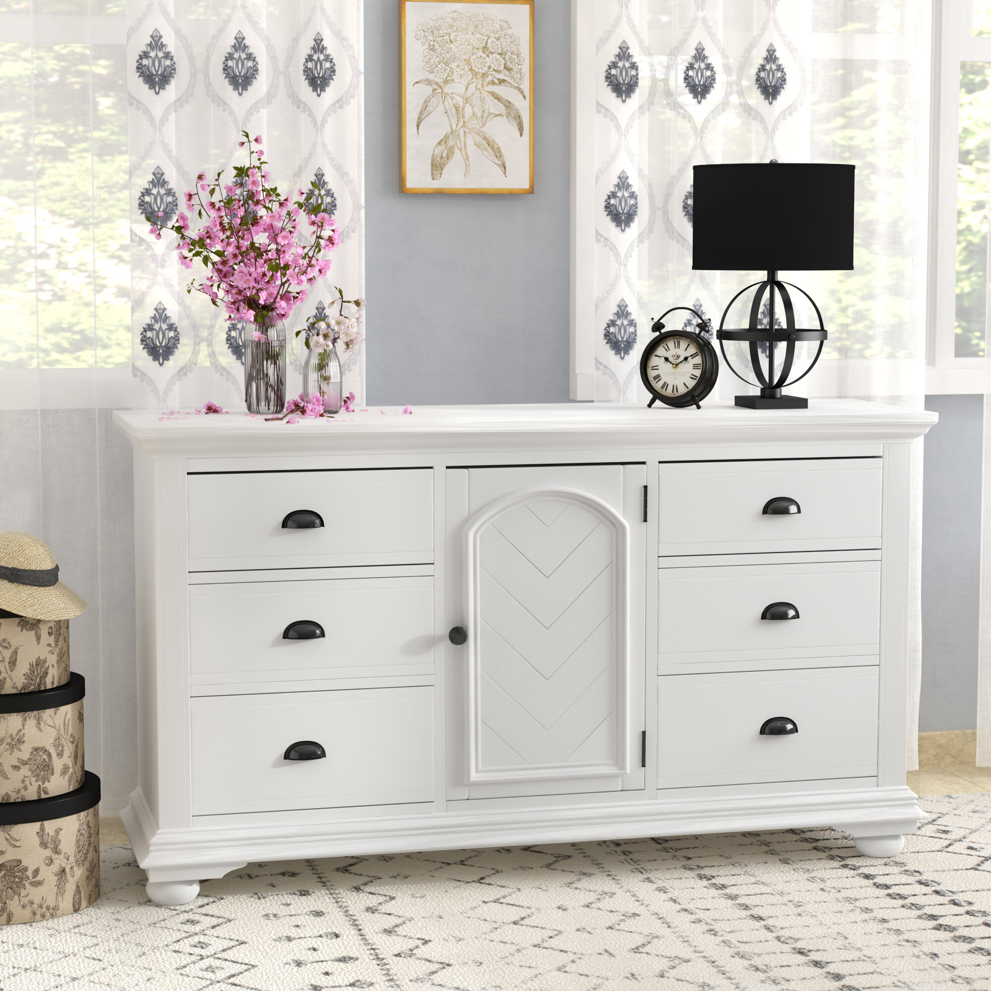 Beachcrest Home Tarquin 6 Drawer Combo Dresser Reviews Wayfair