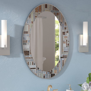 Oval Bathroom Mirrors You Ll Love Wayfair Serenity Oval Deep Engravings Accent Wall Mirror