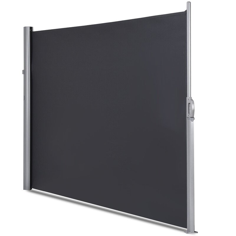 wanme Retractable Folding Side Polyester Privacy Screen | Wayfair