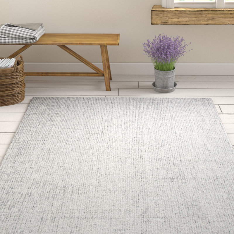 Gracie Oaks Marsh Hand Tufted 100 Wool Gray Area Rug Reviews Marsh Hand Tufted 100 Wool Gray Area Rug