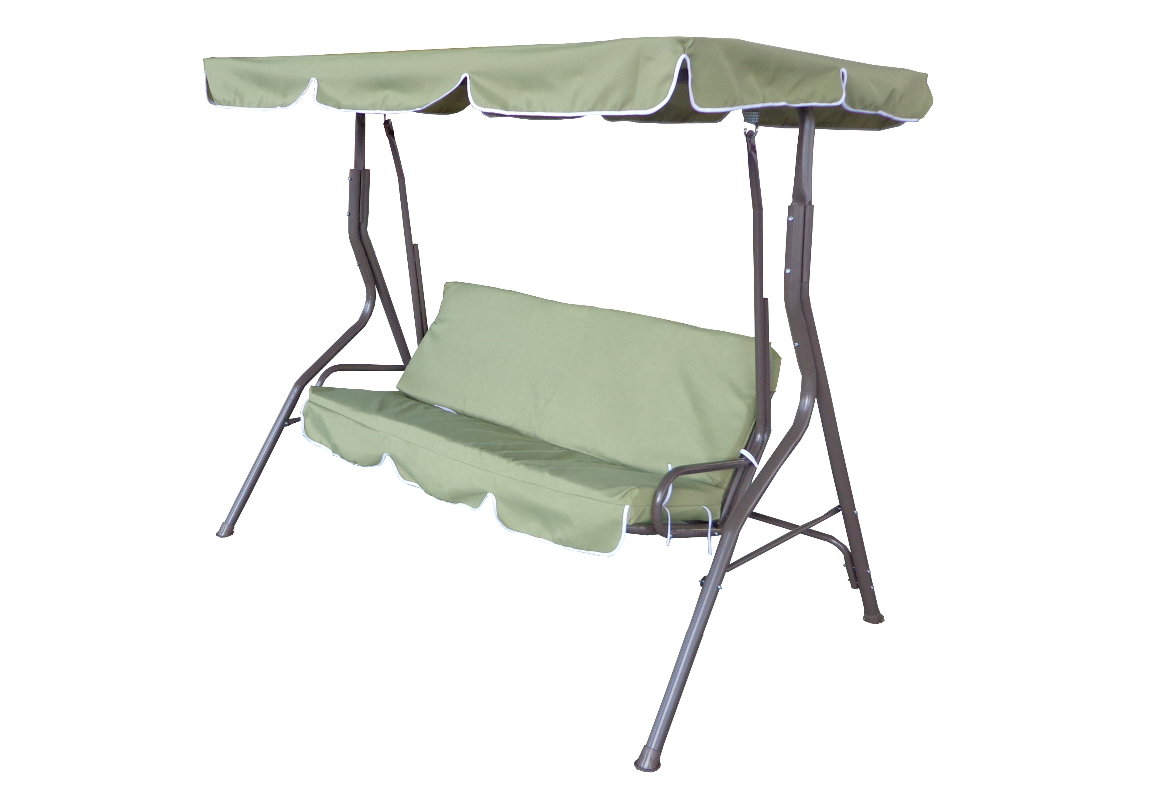 Lb International 3 Seat Sage Pad Porch Swing With Canopy Reviews